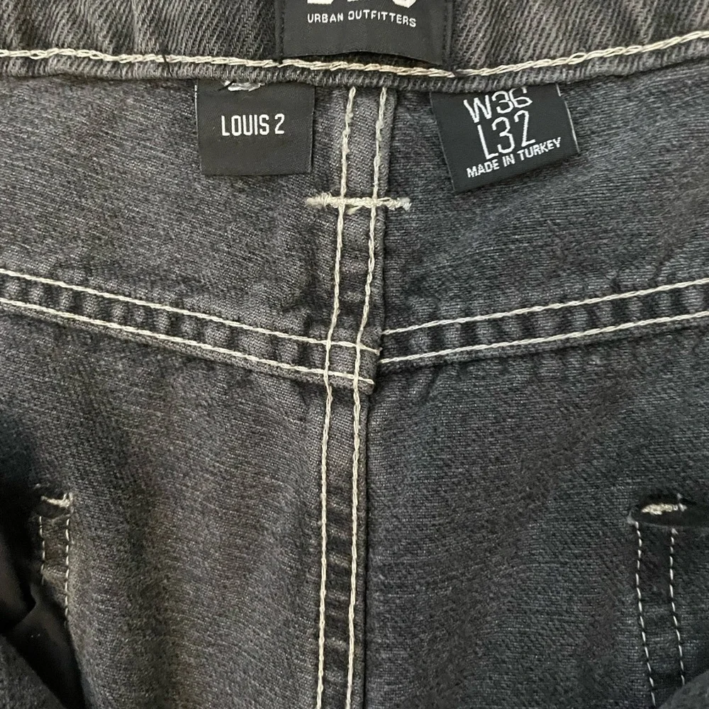 Bdg urban outfitters Louis 2 Seamed Loose Fit Jeans washed black 36x32 - Picture 12 of 13